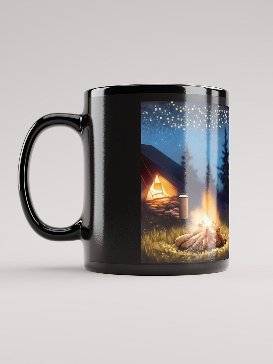 Campfire Design Companion: a Golden Retriever Black Glossy Mug for Dog product image (3)