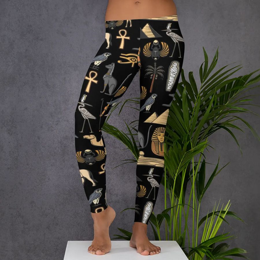Leggings for Women – Egyptian History Print for Stylish & Cultural Comfort product image (5)