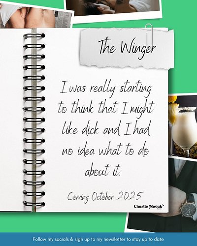 Just going to casually drop this in here... The Winger, Lincoln Knights Book Four, coming October 2025 💚 

This time it's Dan...