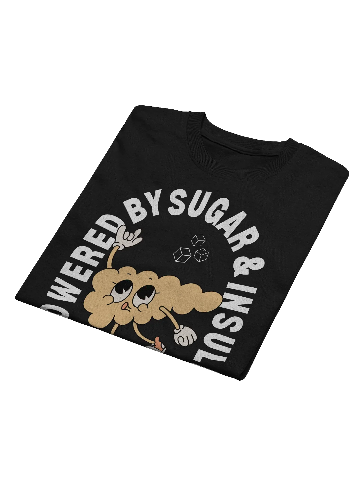 Powered By Sugar And Insulin T-Shirt - Dark Color product image (9)