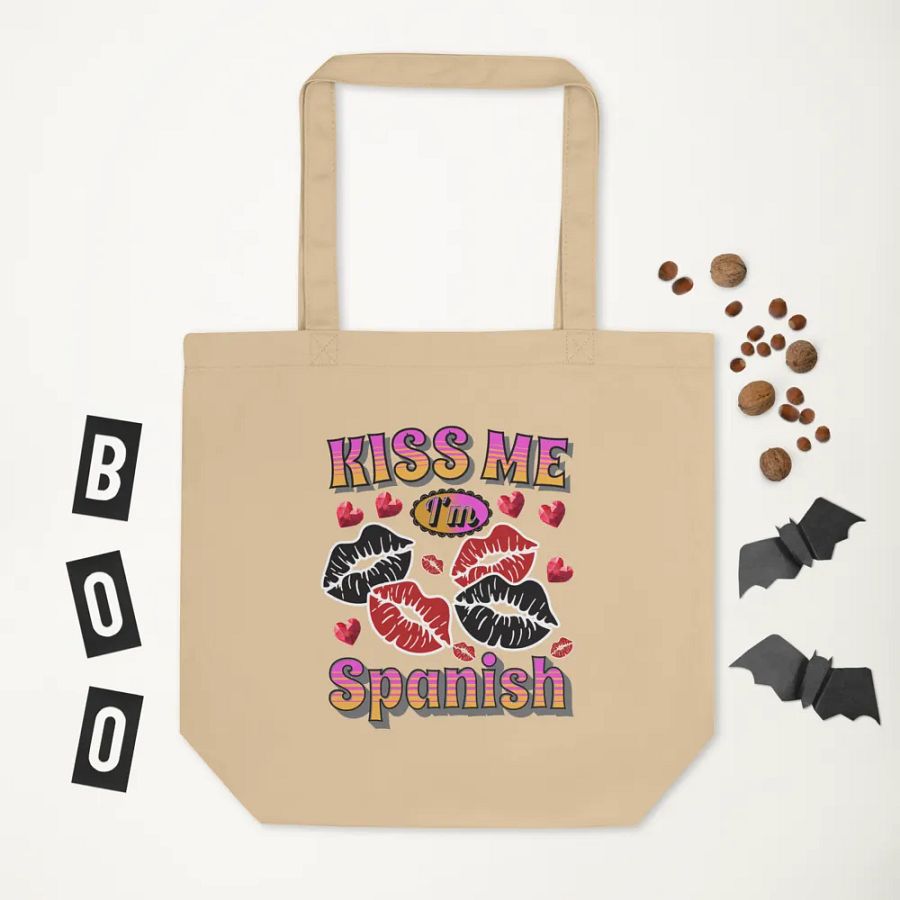 Kiss Me Im Spanish Eco-Friendly Tote Bag product image (5)