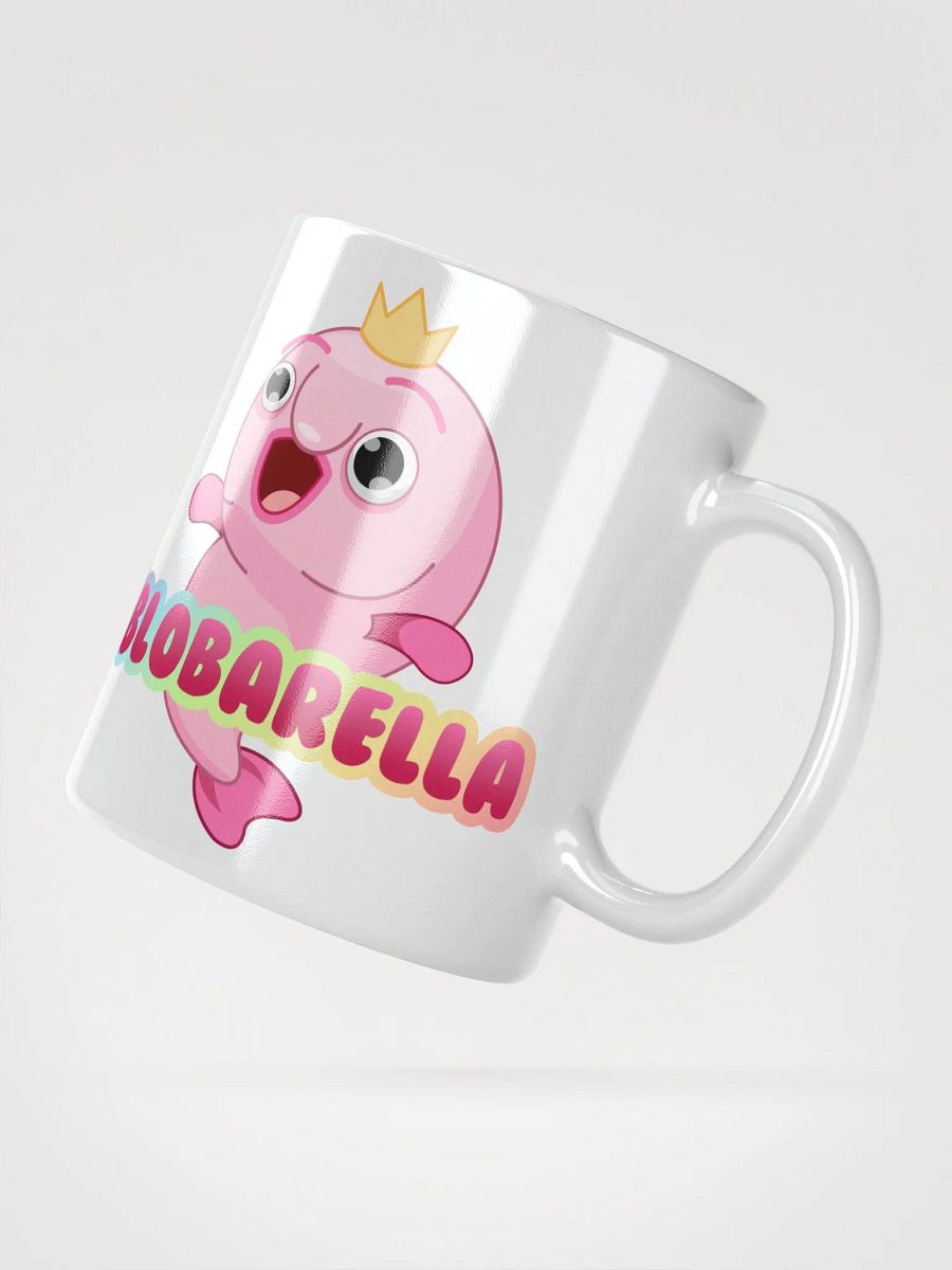 Blobarella White Logo Mug product image (4)