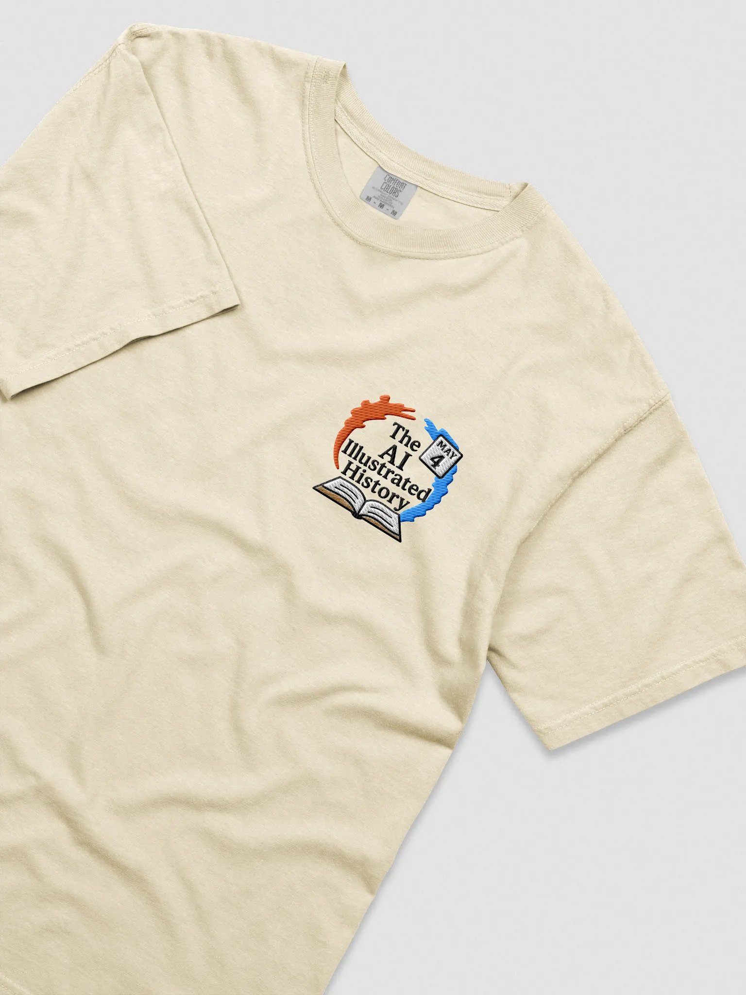 The Illustrated History Tee (Light) – For the Time Travelers at Heart product image (4)