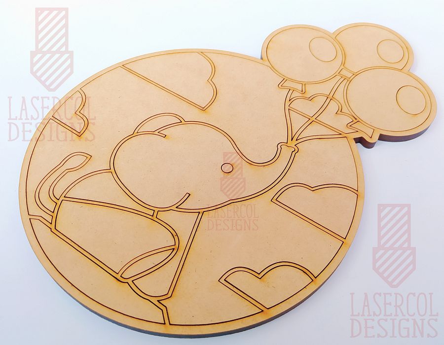 Baby Elephant - Laser Cut Files product image (8)