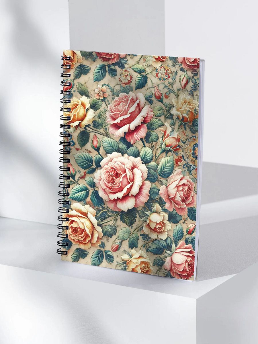 Royal Floral Spiral Notebook product image (4)