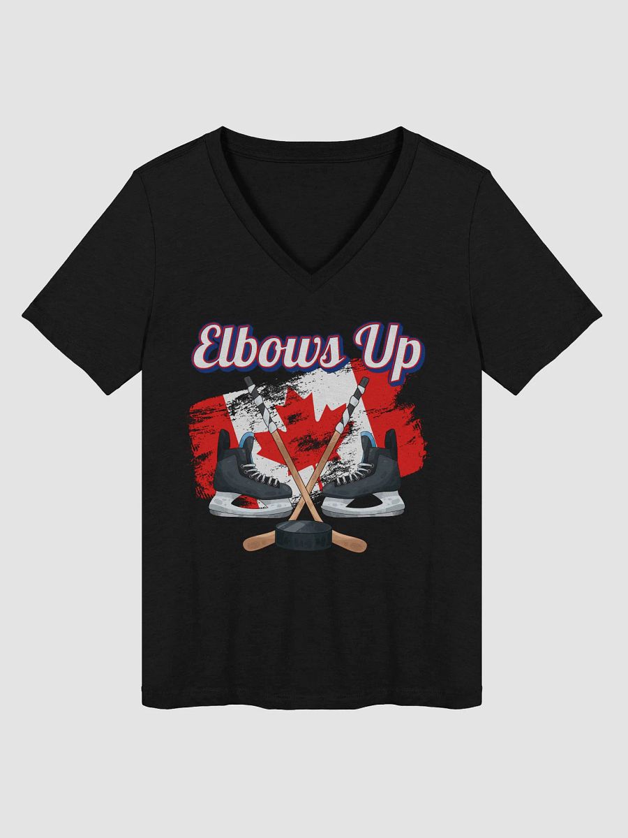 Canadian Hockey Vibes V-Neck Tee product image (4)