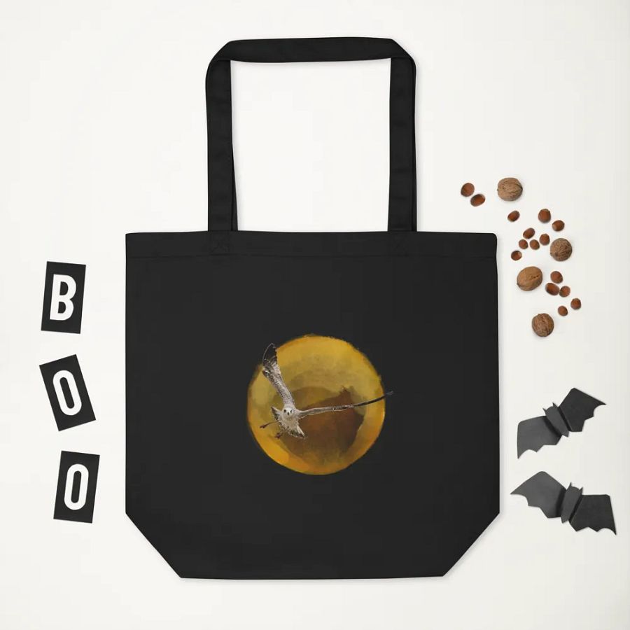 Young Sun Gull in Flight Eco Tote Bag product image (2)