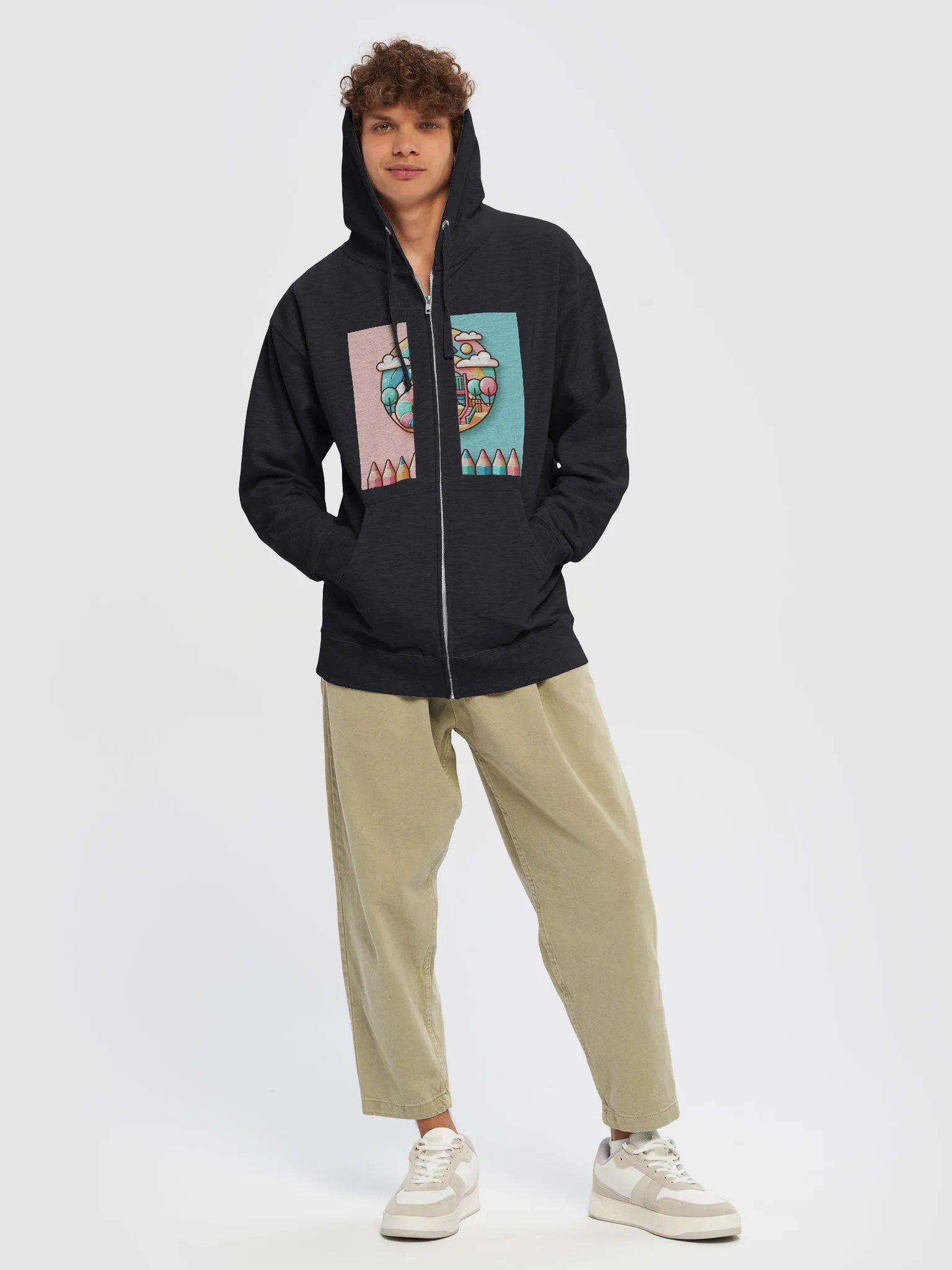 Playful Playground Circle Zip-Up Hoodie product image (26)