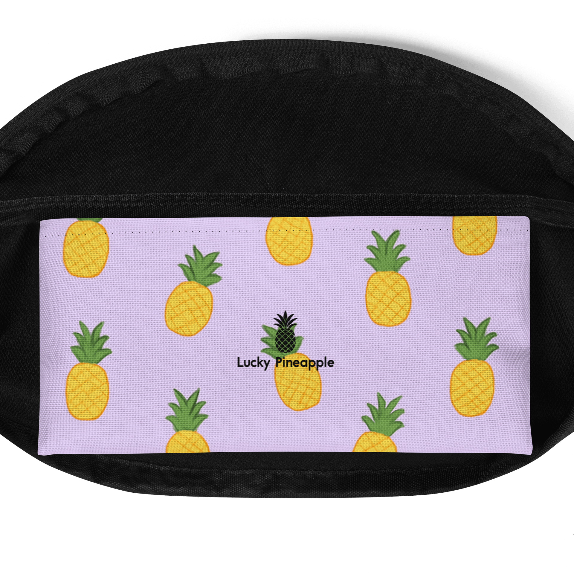 Pineapples Lilac Purple Fanny Pack (Waist Bag) product image (4)