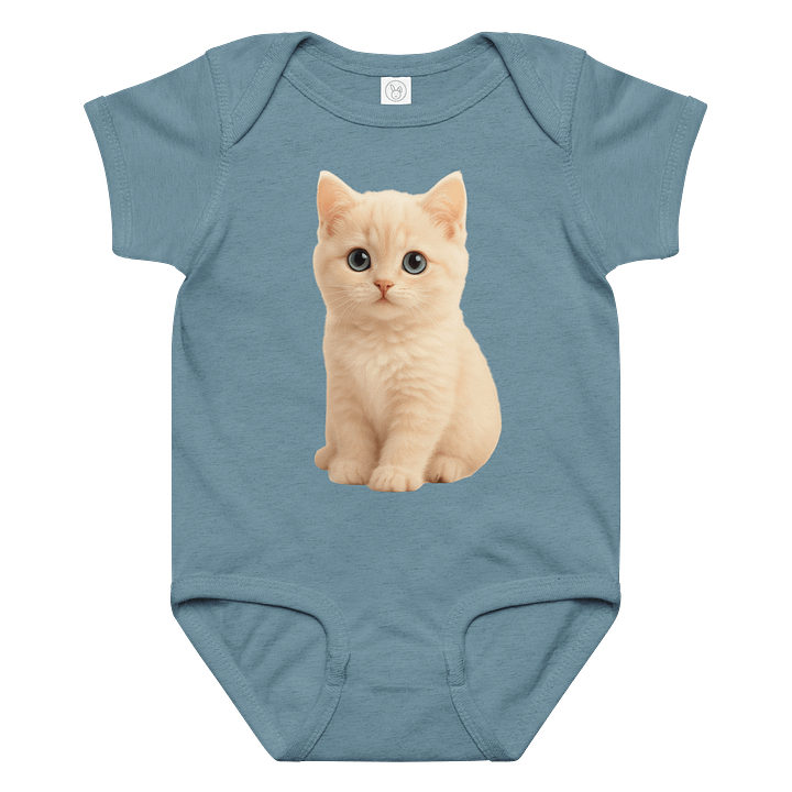 Cute Cat Bodysuit/ Romper Indigo product image (1)