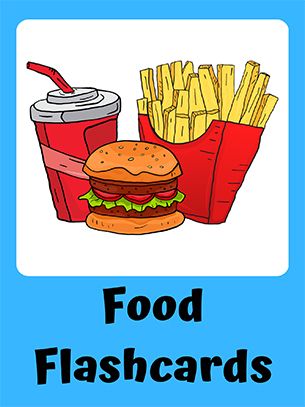 Vibrant Learning: Illustrated Orange Food Flashcards product image (1)