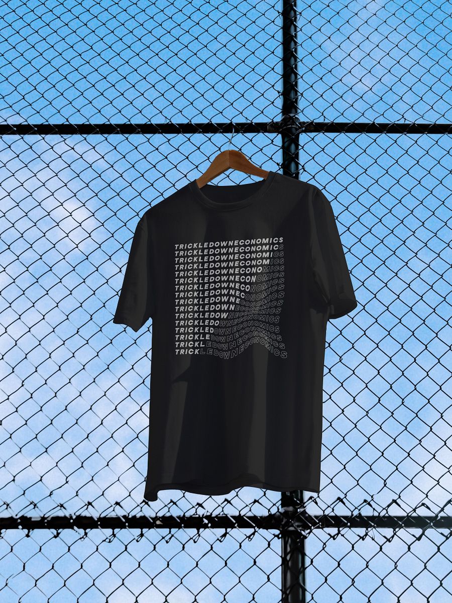 Trick Economics Tee (White on Black) product image (3)