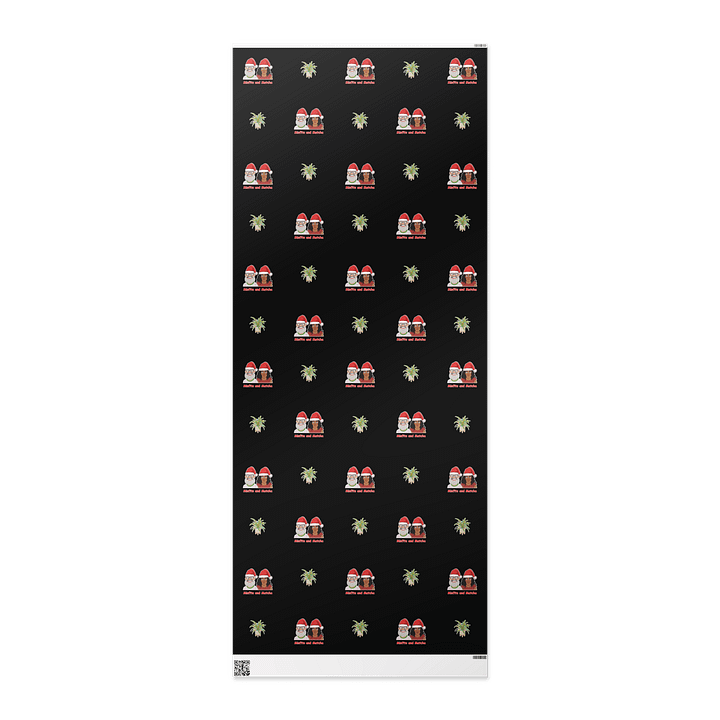 Misfits and Matcha Black Wrapping Paper product image (2)