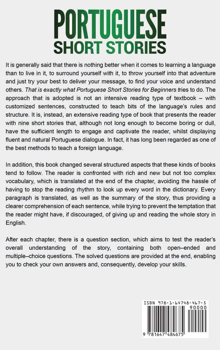 Portuguese Short Stories: 9 Simple and Captivating Stories for Effective Portuguese Learning for Beginners product image (2)