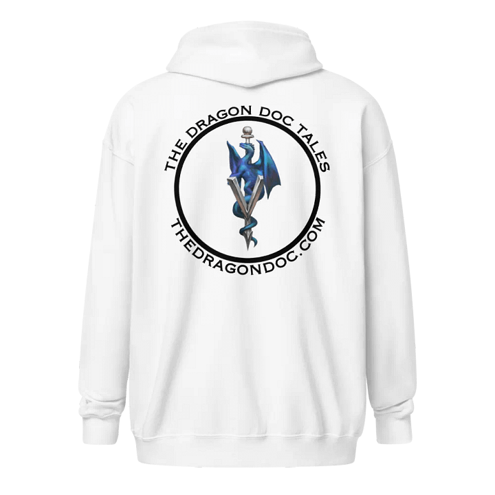 Dragon Doc Heavyweight Full-Zip Hoodie - White product image (2)