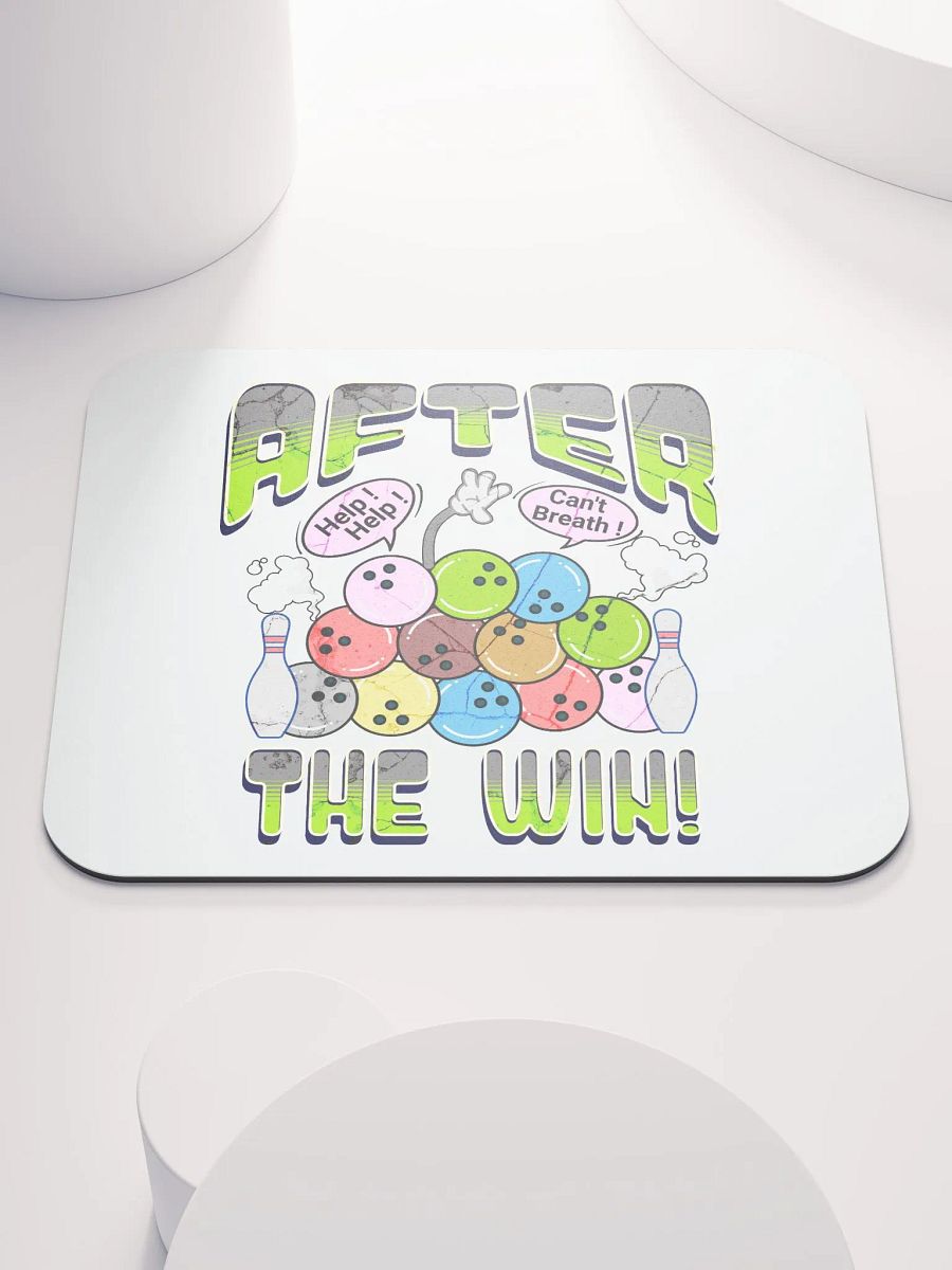 After The Win Bowling Ball Whimsical Mouse Pad product image (1)