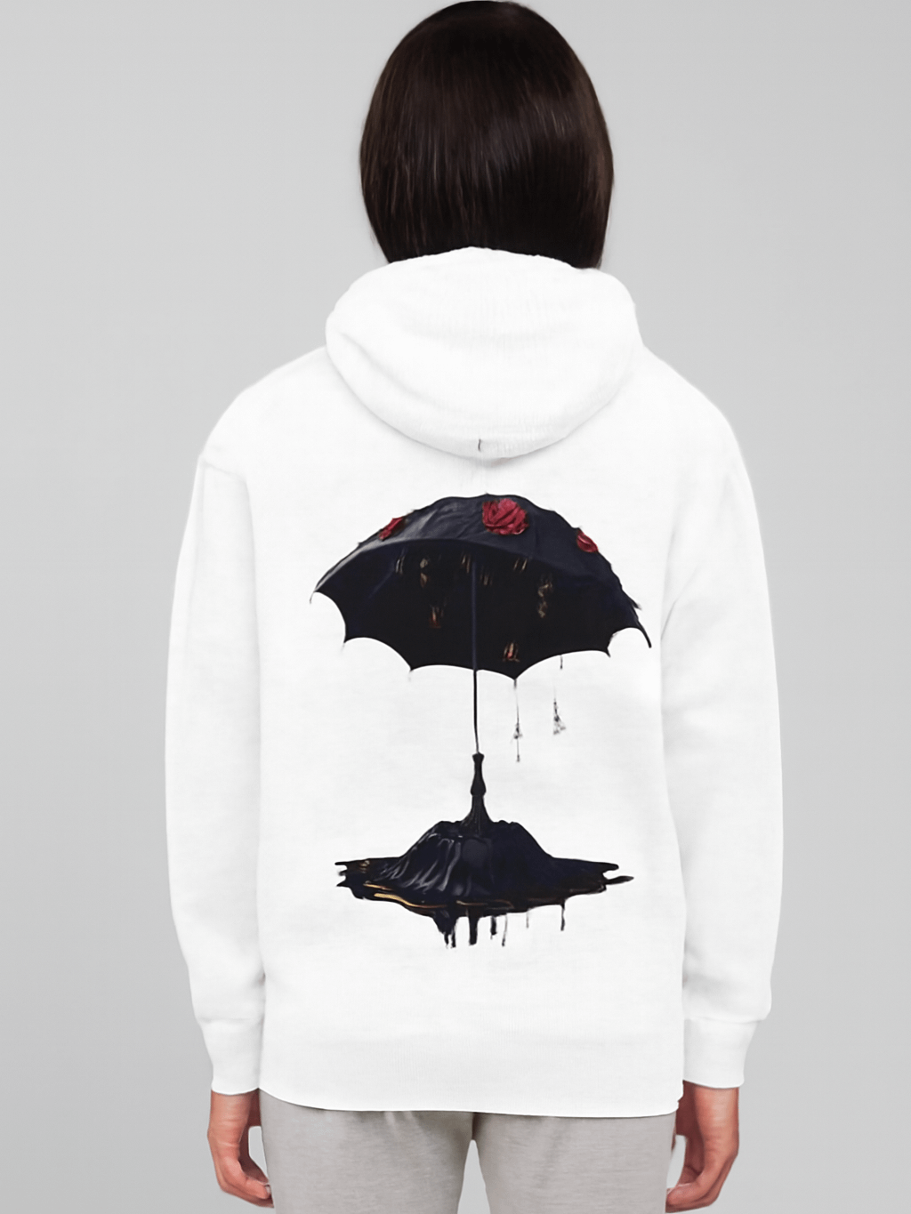 Roses And Gold Drops Umbrella Hoodie product image (1)