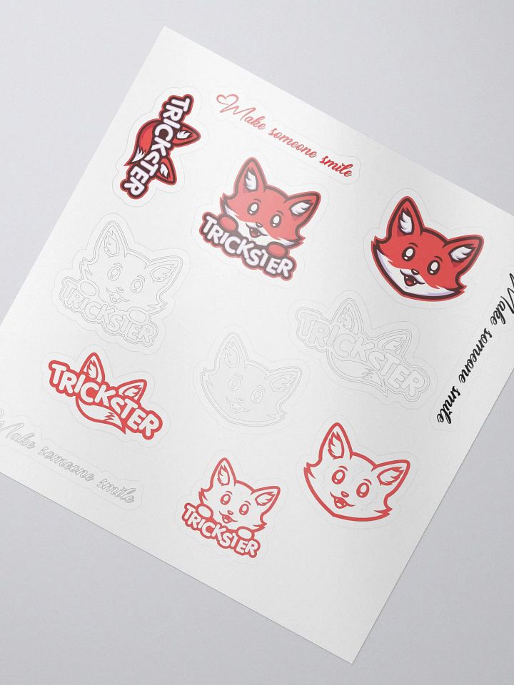 Trickster Logo Sticker Sheet product image (2)