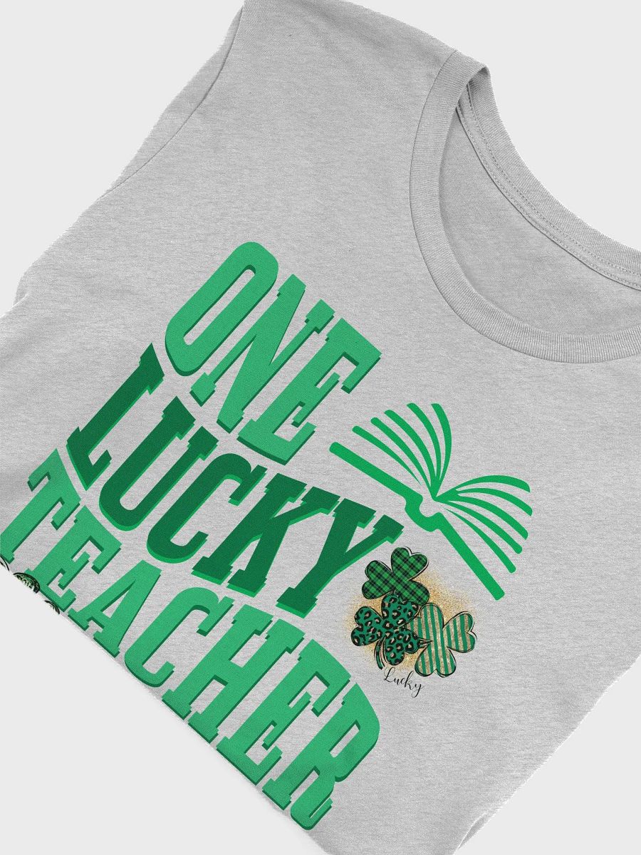 One Lucky Teacher Happy St. Patrick's Day St Paddy Shamrock T-Shirt product image (5)