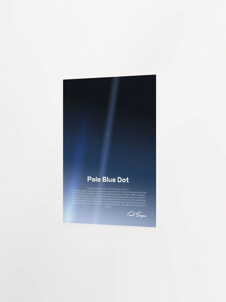 Pale Blue Dot poster, NASA Voyager 1 with Carl Sagan quote — Space poster product image (9)