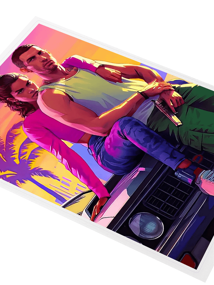 Vibrant GTA VI Sticker Sheet product image (2)