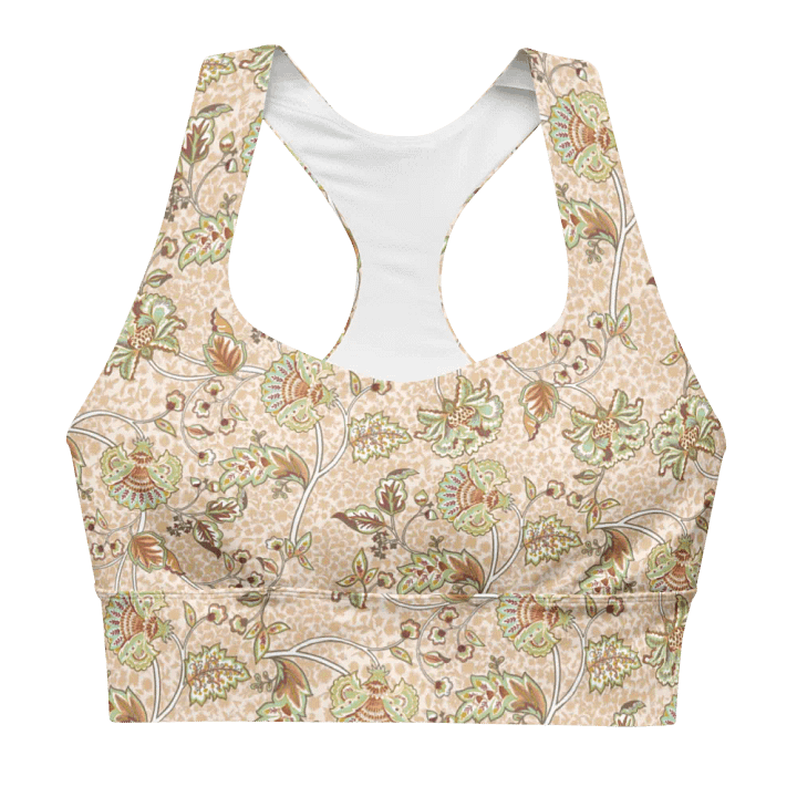 High-Impact Bra "Elegant Neutral Beige Chintz" product image (1)