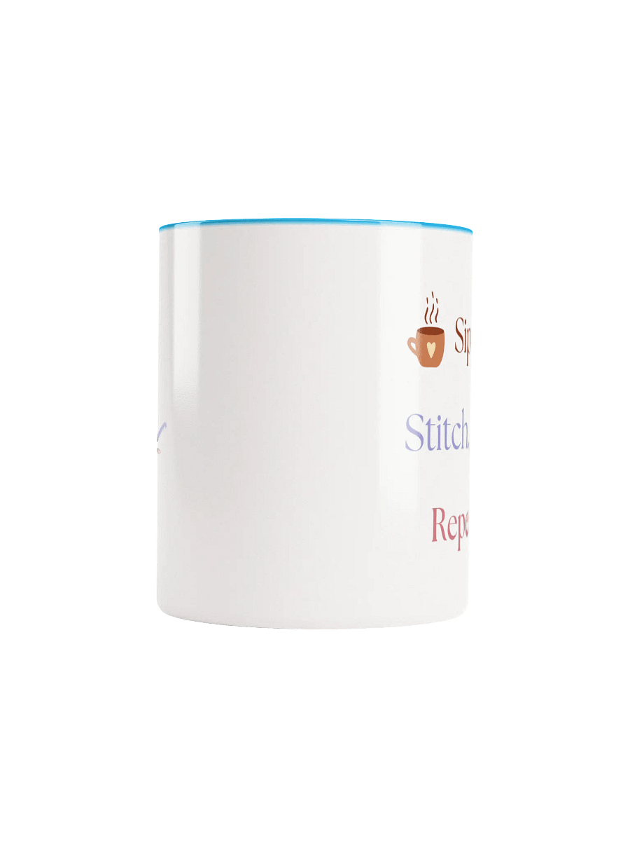 "Sip. Stitch. Repeat." Coffee Mug product image (57)