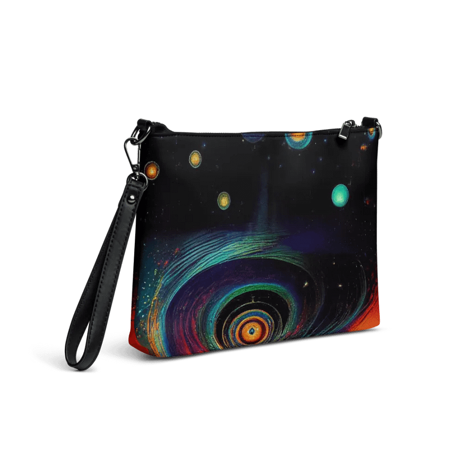 premium faux leather Cosmic Spiral All-Over Print Crossbody Bag product image (5)