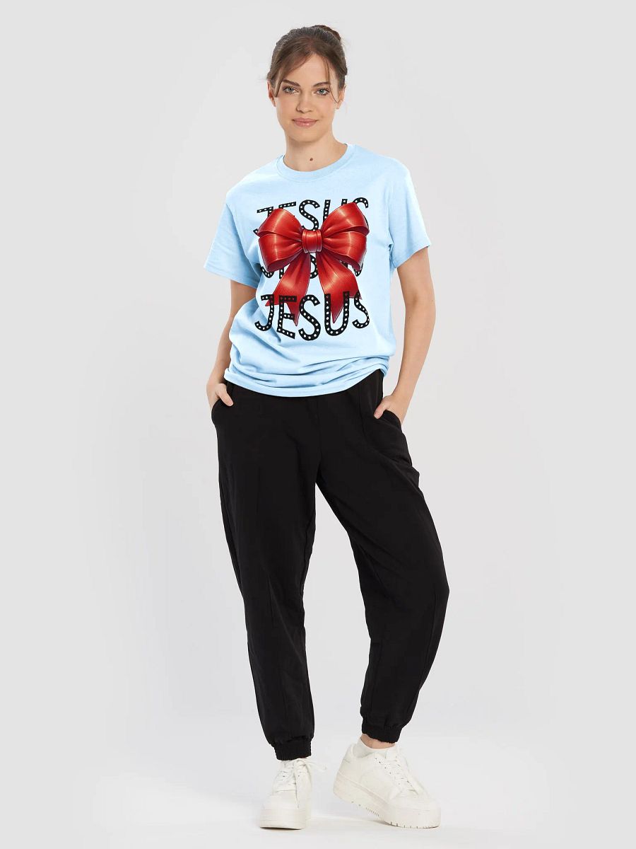 JESUS Bow Charm Gildan Heavyweight T-Shirt product image (2)