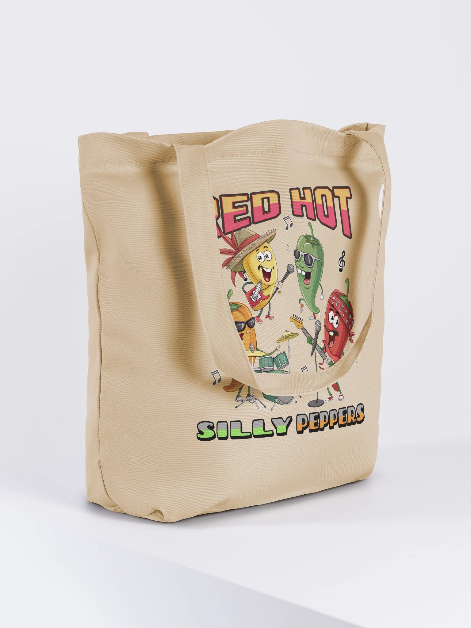 Red Hot Silly Peppers Eco-Friendly Tote Bag product image (4)