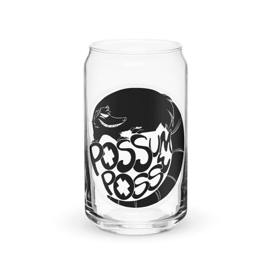 Possum Posse Can Shaped Glass BLK product image (10)