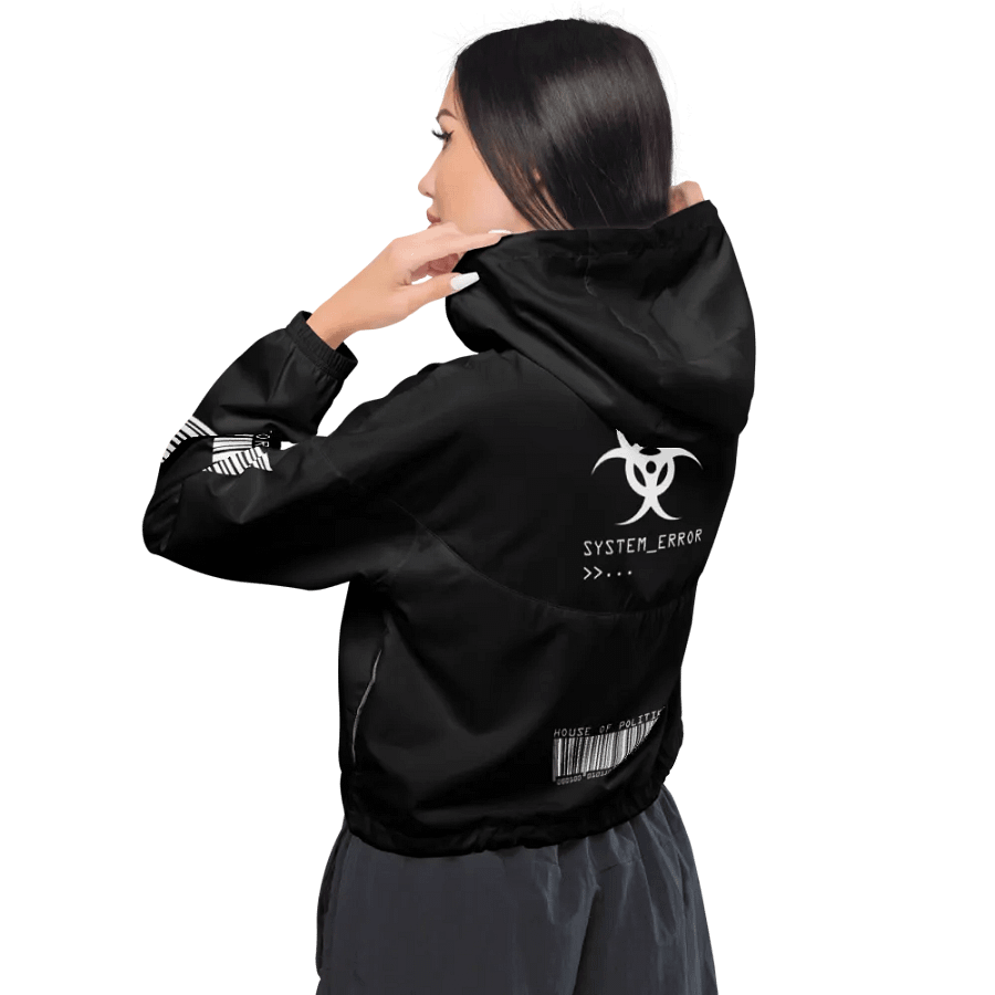 CYBERPUNK SYSTEM ERROR, GLITCH TECHWEAR, CROPPED WINDBREAKER product image (3)