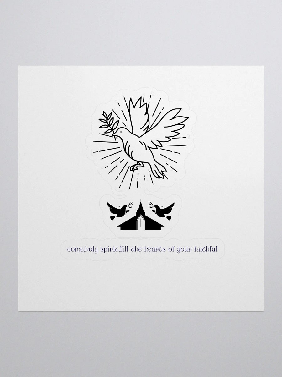 Holy Spirit Dove Kiss Cut Stickers - Smooth Peel Vinyl product image (1)