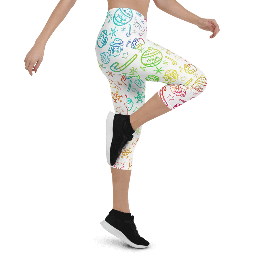 Limited Edition Christmas Rainbow Crop Leggings product image (4)