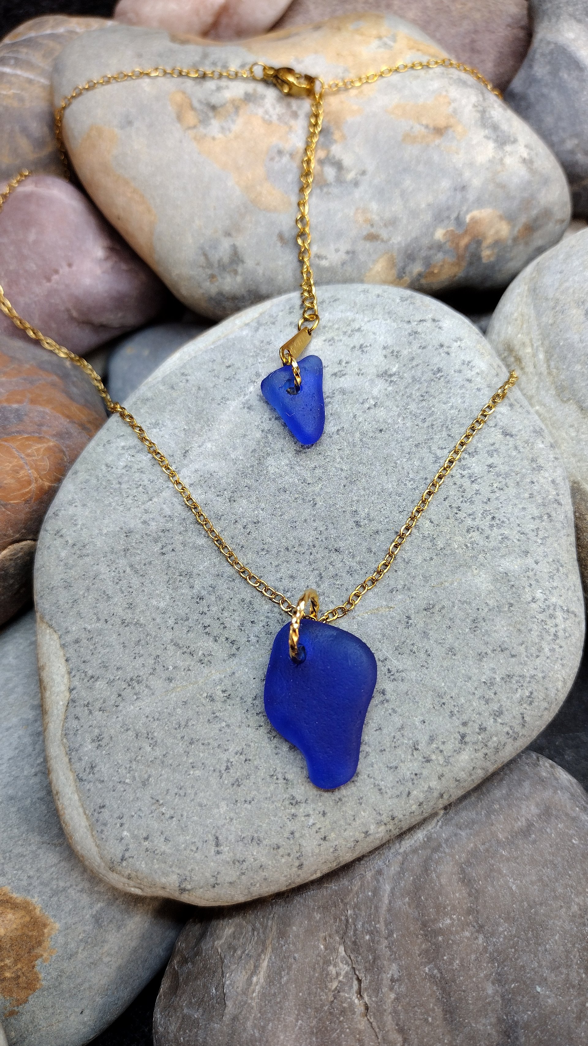 Sea glass necklace product image (1)