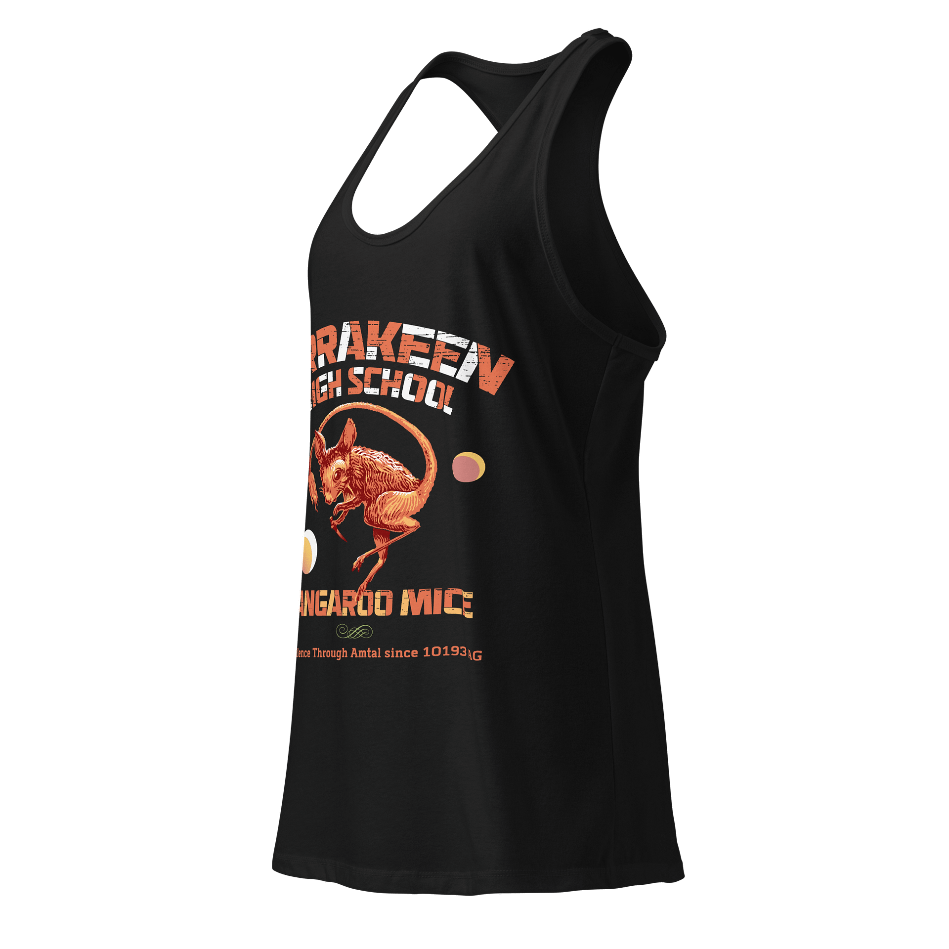 Arrakeen High School Kangaroo Mice Racer Tank product image (5)