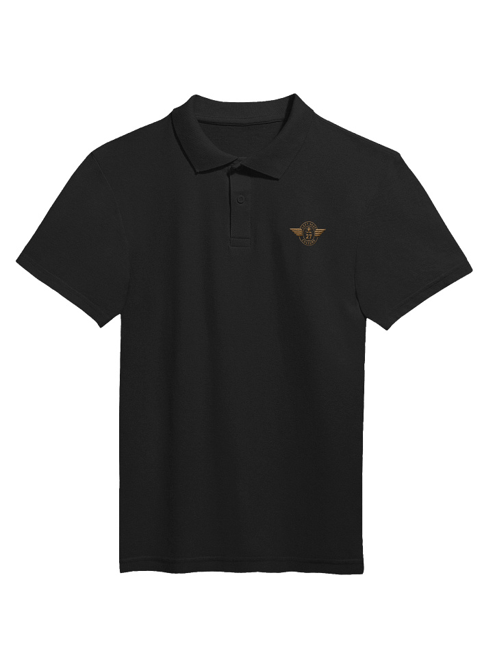 Left Seat Culture Polo Shirt - Black / Gold product image (1)