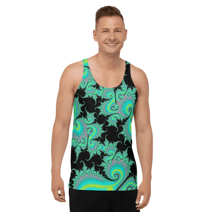 Fractal Men's Tank Top - Candyfloss Confection product image (8)