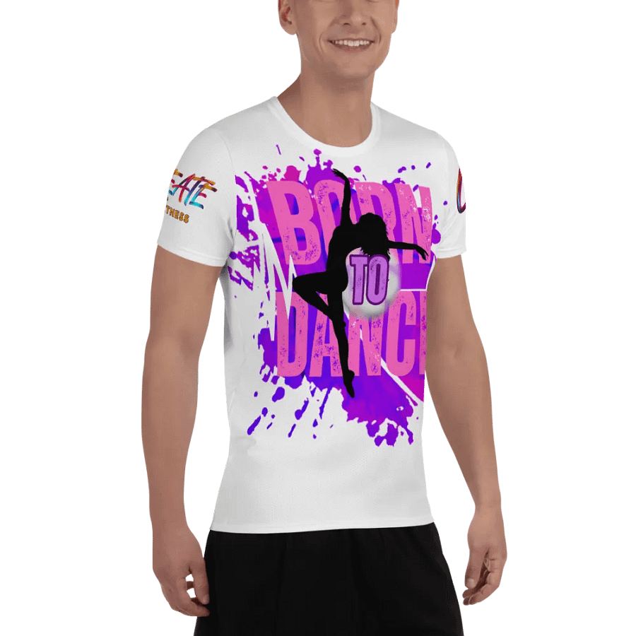 Born to Dance Her Silhouette Huge Print Athletic Tee product image (12)