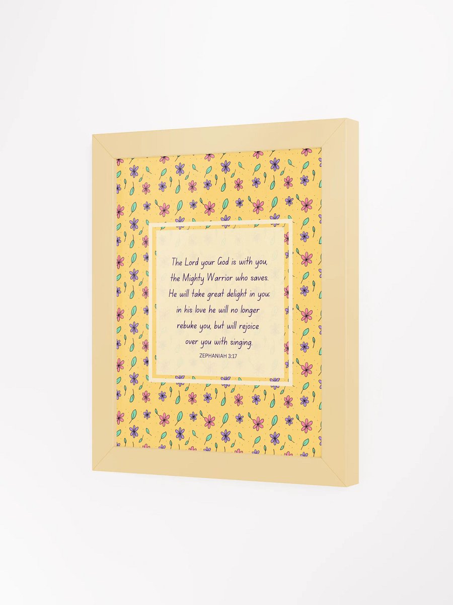 Bible Verse Print - Zephaniah 3:17 product image (3)