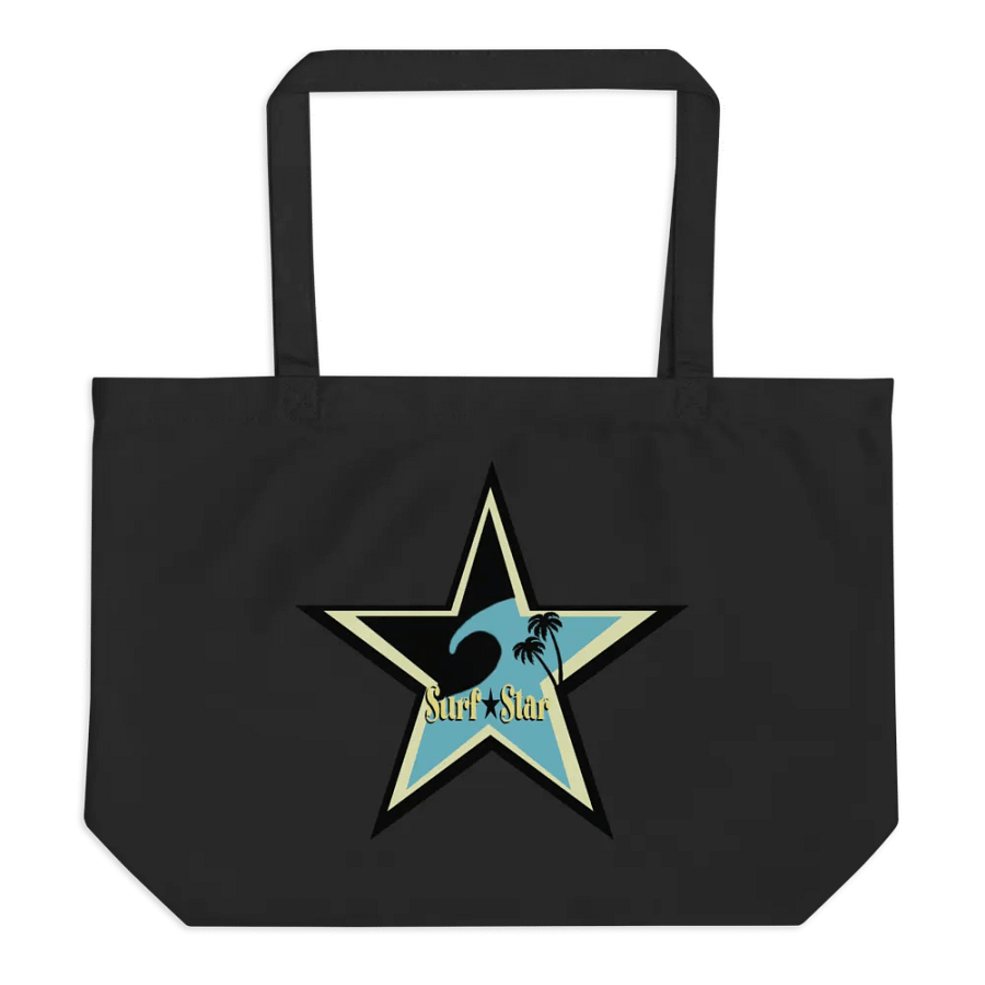 Surf star tote beach bag organic cotton product image (2)