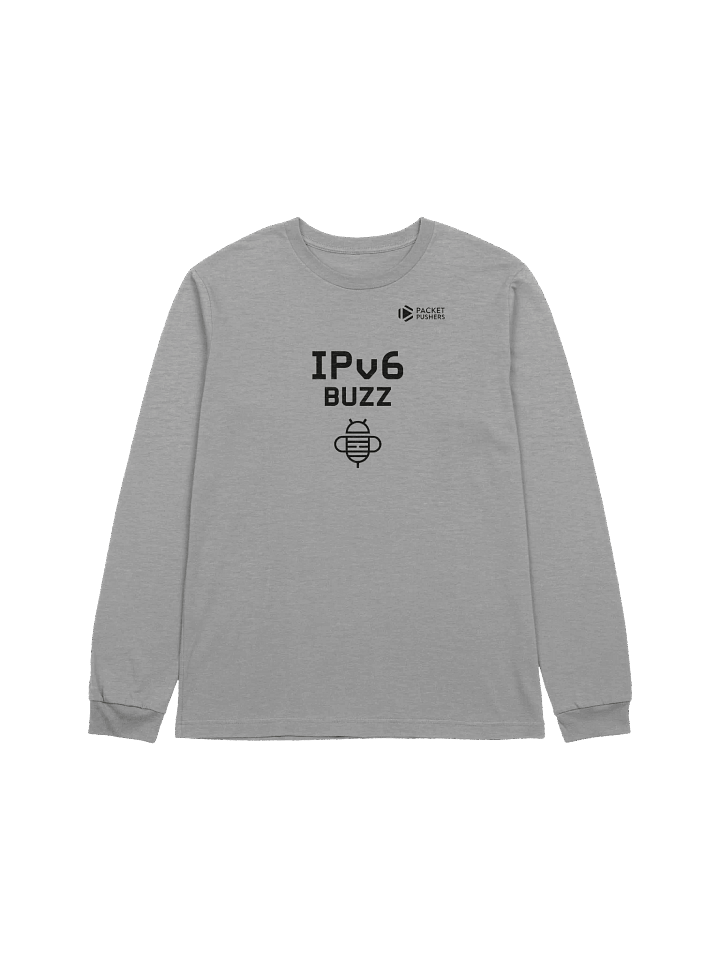 IPv6 BUZZ Podcast Long Sleeve Tee - Black Logo product image (1)