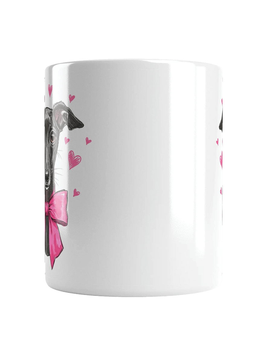 Italian Greyhound With A Pink Bow Sketch-y Art Chic Small Ceramic Mug product image (6)