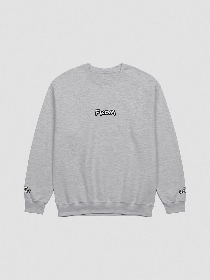 my left from my right embroidered crewneck (BUBBLE DESIGN 2) product image (2)