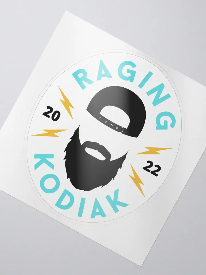 Bearded Sticker White product image (2)