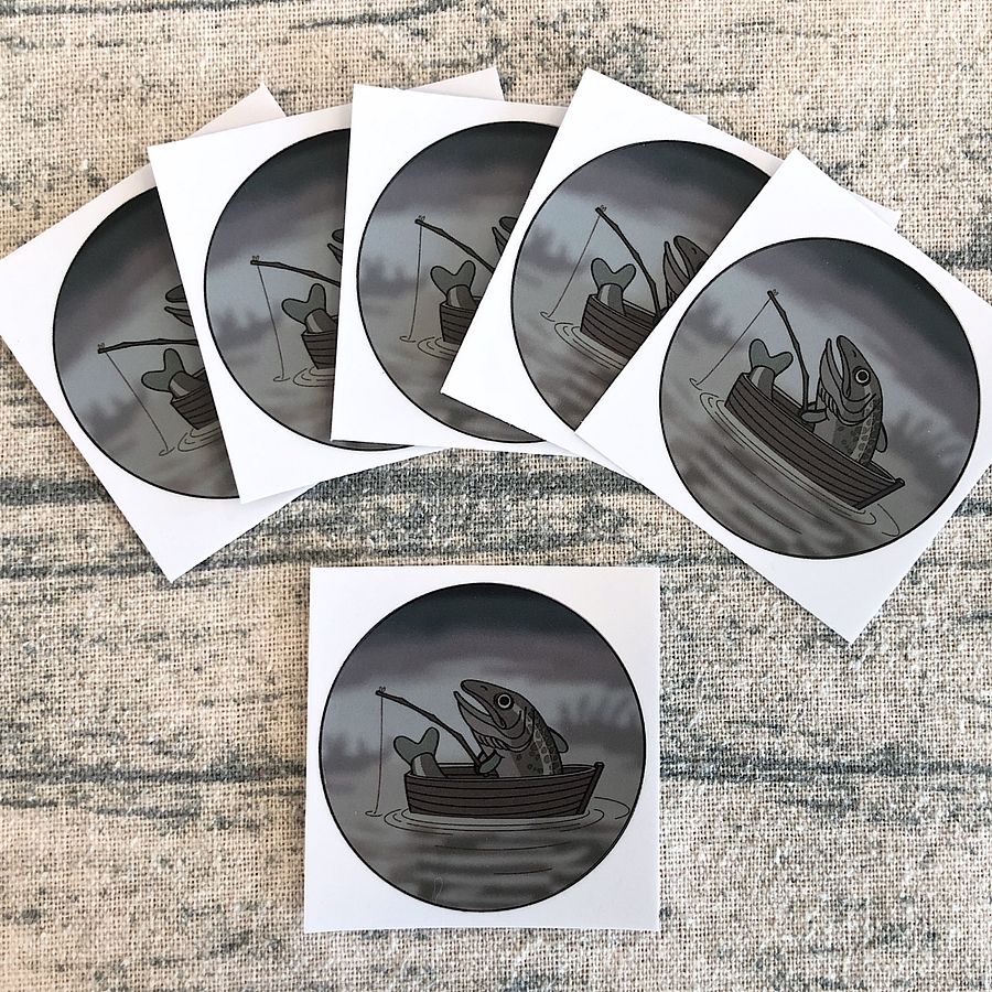 Fishing? - 2" Vinyl Sticker product image (3)