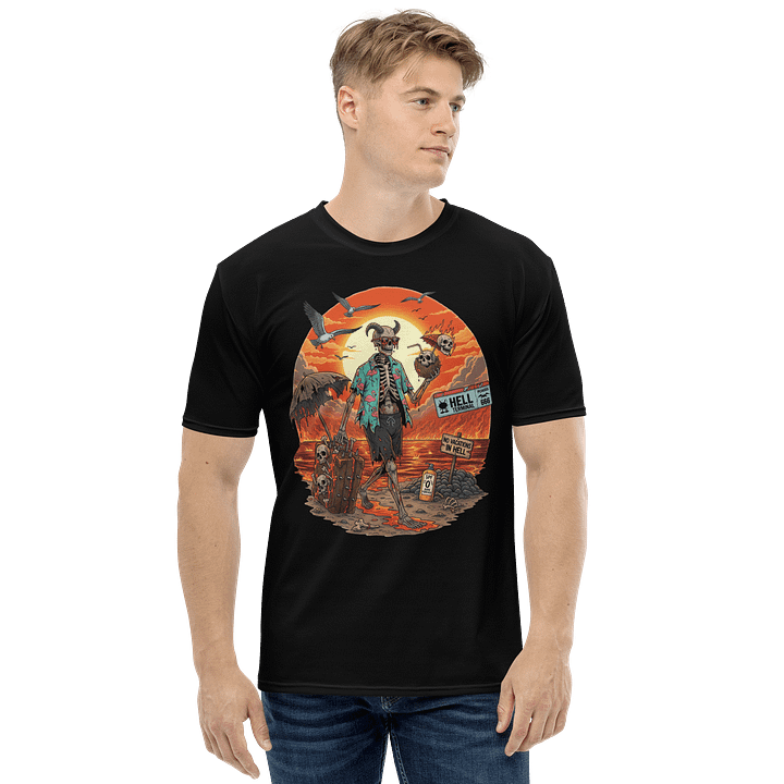 Grab This Shirt Before Hell Freezes Over – “No Vacations in Hell” Graphic Tee product image (2)