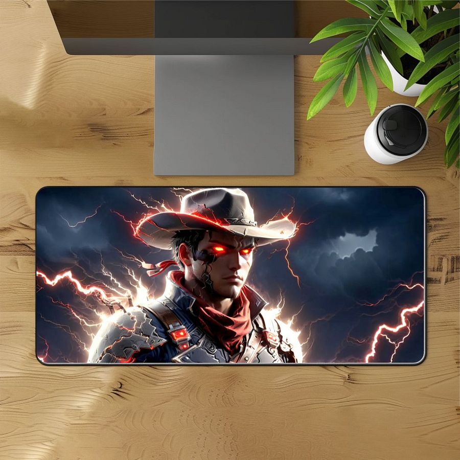 Thunderstrike Gunslinger Desk Mat - 12"x22" product image (1)