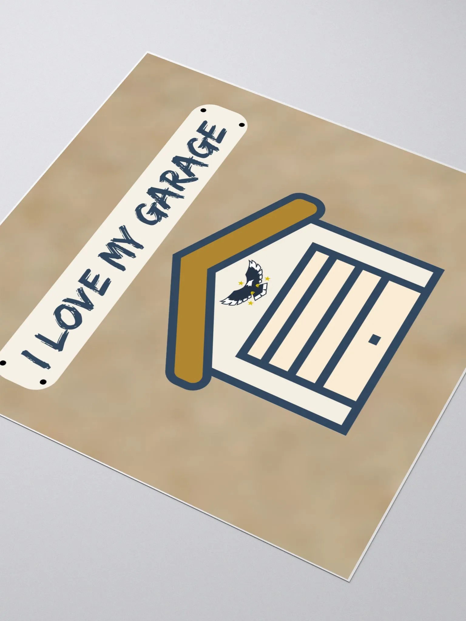 I Love My Garage - sticker - oak product image (3)