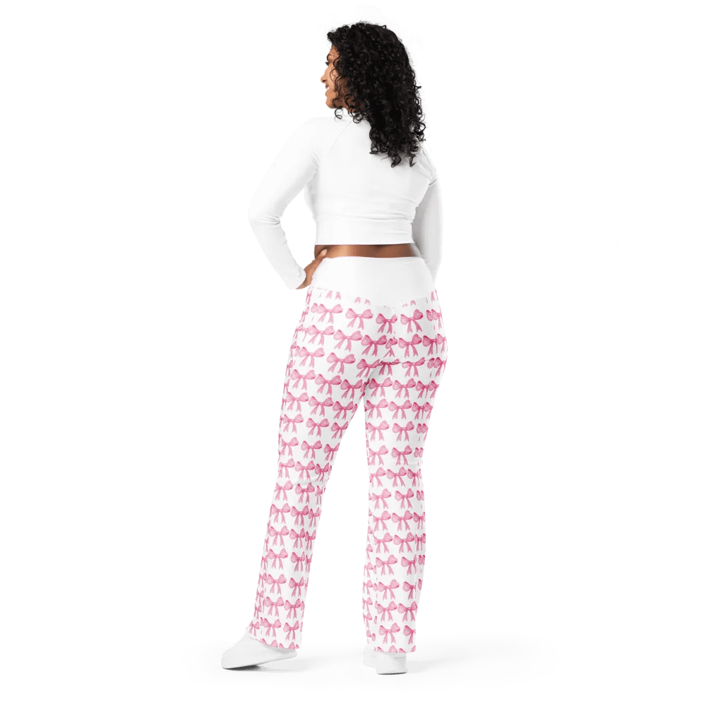 Pink Bow Flare Pants product image (3)